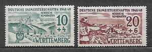 STREFY NIEMIECKIE WURTTEMBERG MI.38-39**