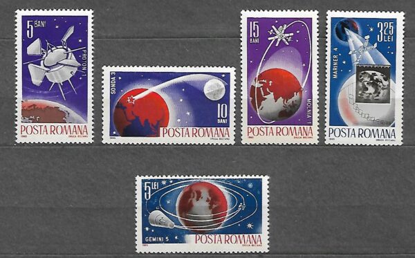 LOT NA KSIĘŻYC RUMUNIA MI.2465-2469**