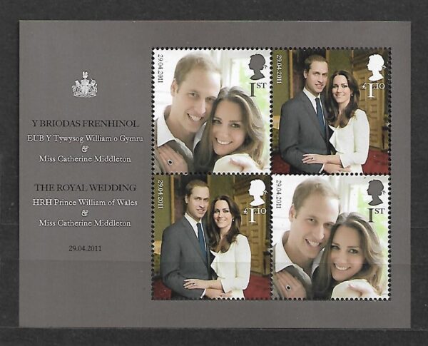 KATE I WILLIAM PARA KSIĄŻĘCA ANGLIA MI.BL.66**