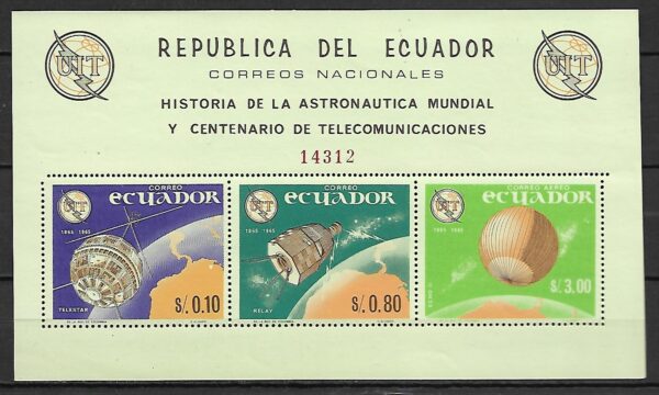SATELITY EKWADOR MI.BL.14**