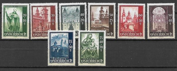 KOŚCIOŁY AUSTRIA MI.885-892**