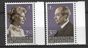 PARA KSIĄŻĘCA LIECHTENSTEIN MI.828-829**