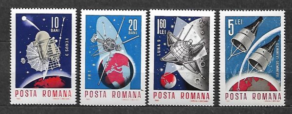 LOT NA KSIĘŻYC RUMUNIA MI.2509-2512**