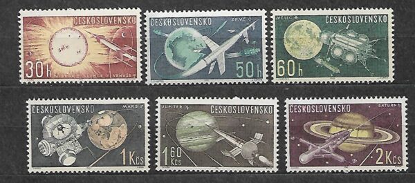 EKSPLORACJA KOSMOSU CZECHOSŁOWACJA MI.1396-1401**