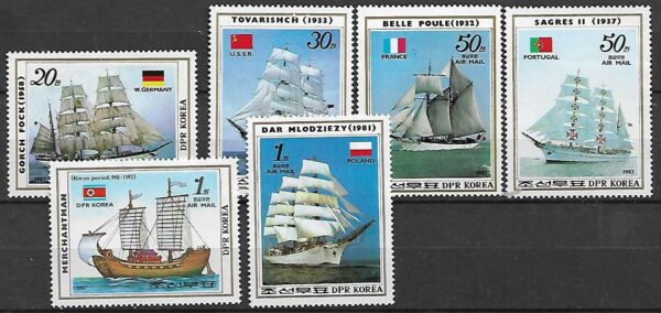 ŻAGLOWCE KOREA MI.2811-2816**
