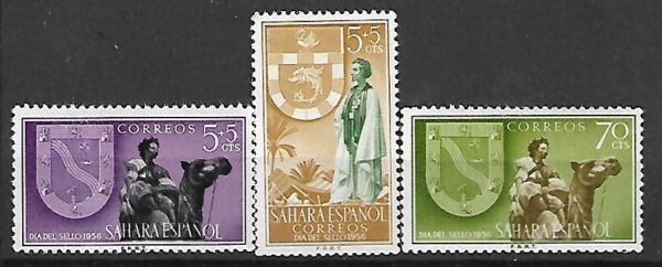DZIEŃ ZNACZKA HISZPAŃSKA SAHARA MI.161-163**