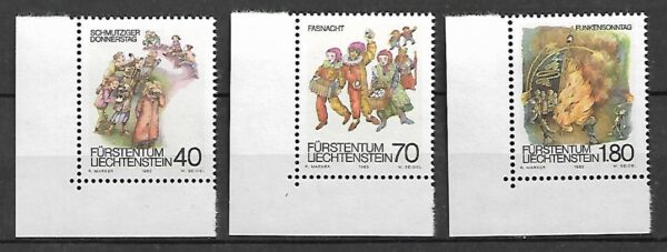 ZABAWA LIECHTENSTEIN MI.818-820**