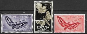 MOTYLE  SAHARA  HISZPAŃSKA MI.256-258**