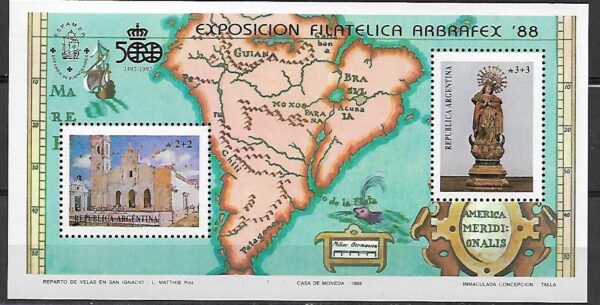 MARYNISTYKA ARGENTYNA MI.BL.37**