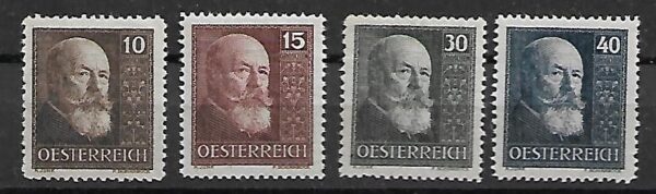 SŁAWNI LUDZIE AUSTRIA MI.494-497**