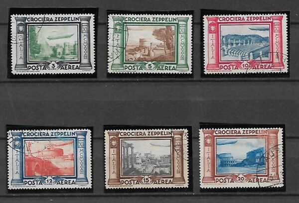 ZEPPELINY WŁOCHY MI.439-444 KATALOG MICHEL 1200 EURO