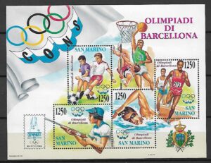 OLIMPIADA LETNIA SAN MARINO MI.BL.15**