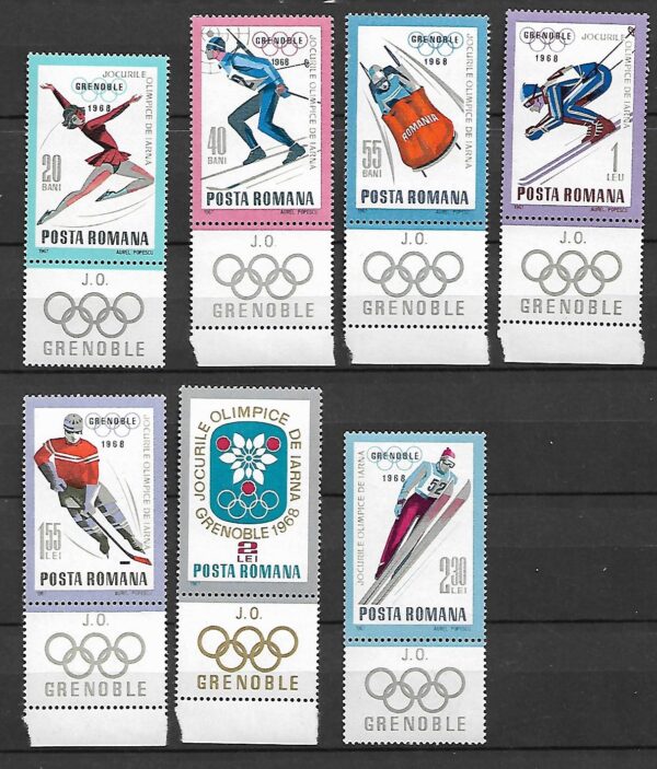 OLIMPIADA ZIMOWA RUMUNIA MI.2620-2626** PRZYWIESZKA