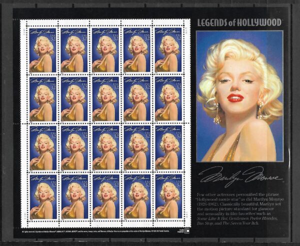 GWIAZDY HOLLYWOOD MARILYN MONROE USA MI.ARK.2570**