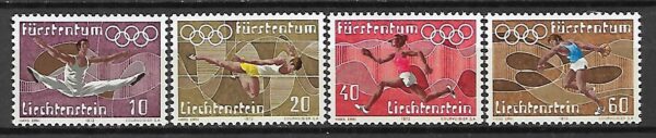 OLIMPIADA LETNIA LIECHTENSTEIN MI.556-559**