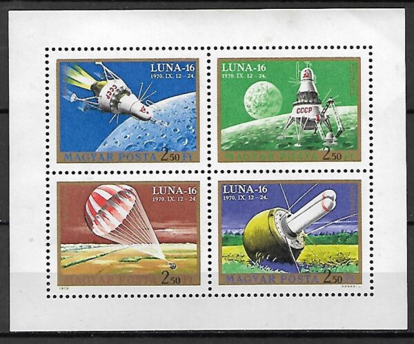 LOT NA KSIĘŻYC WĘGRY MI.ARK.2594-2597A**