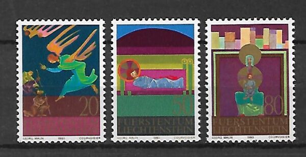 BOŻE NARODZENIE LIECHTENSTEIN MI.761-763**