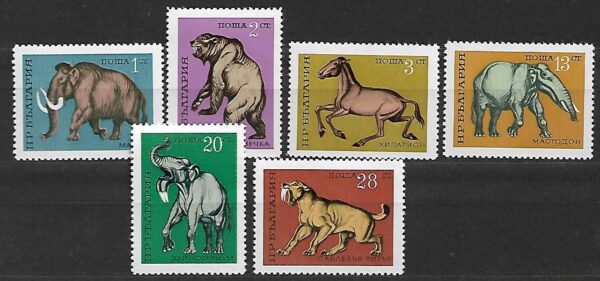 ZWIERZĘTA WYMARŁE BUŁGARIA MI.2088-2093**