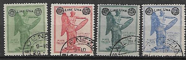 ZWYCIĘSTWO W WENETO WŁOCHY MI.201-204 202 C  KATALOG MICHEL 400 EURO
