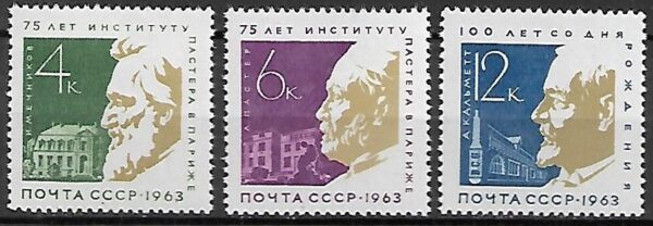 SŁAWNI LUDZIE ZSRR MI.2820-2822**