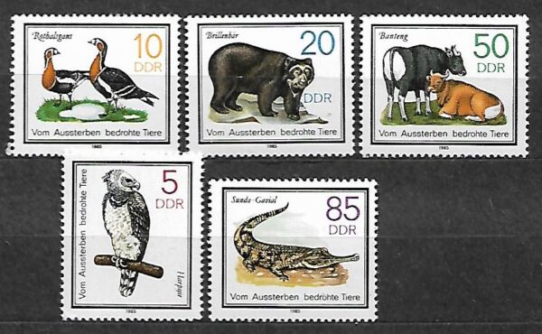 ZWIERZĘTA DDR MI.2952-2956**