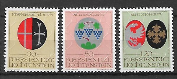 HERBY LIECHTENSTEIN MI.548-550**