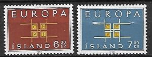 EUROPA CEPT ISLANDIA MI.373-374**