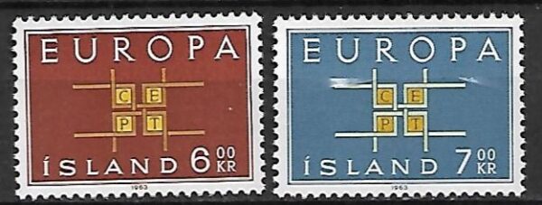 EUROPA CEPT ISLANDIA MI.373-374**