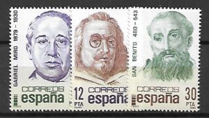 SŁAWNI LUDZIE HISZPANIA MI.2501-2503**