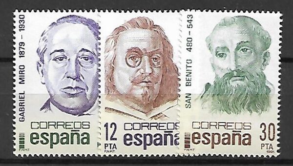SŁAWNI LUDZIE HISZPANIA MI.2501-2503**