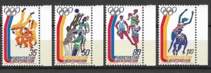 OLIMPIADA LETNIA LIECHTENSTEIN MI.651-654**