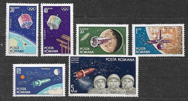 LOT NA KSIĘŻYC RUMUNIA MI.2369-2374**