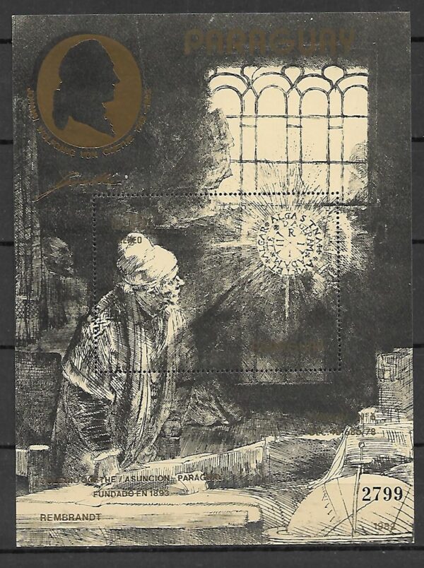 REMBRANDT PARAGWAJ MI.BL.374**