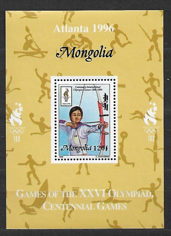 OLIMPIADA SPORTOWA MONGOLIA MI.2648**WYDANIE MINISTERIALNE