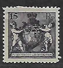LIECHTENSTEIN MI.52B*KATALOG MICHEL 170 EURO
