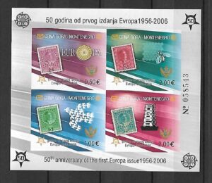 EUROPA CEPT CZARNOGÓRA MI.BL.2B**