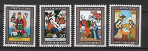 BOŻE NARODZENIE LIECHTENSTEIN MI.616-619**