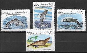 FAUNA MORSKA KUBA MI.2483-2486**
