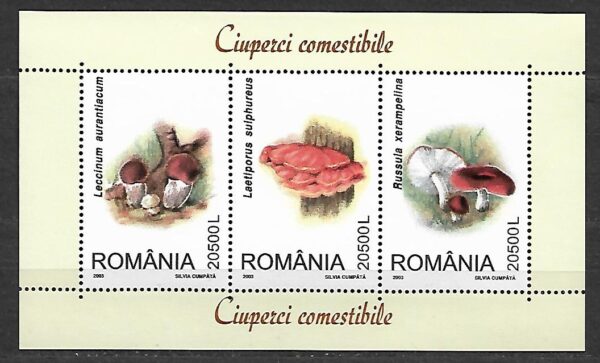 GRZYBY RUMUNIA MI.BL.333**