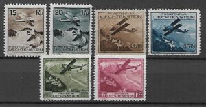 SAMOLOTY LIECHTENSTEIN MI.108-113**/*KATALOG MICHEL 640 EURO