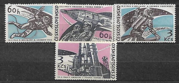EKSPLORACJA KOSMOSU CZECHOSŁOWACJA MI.1529-1532**