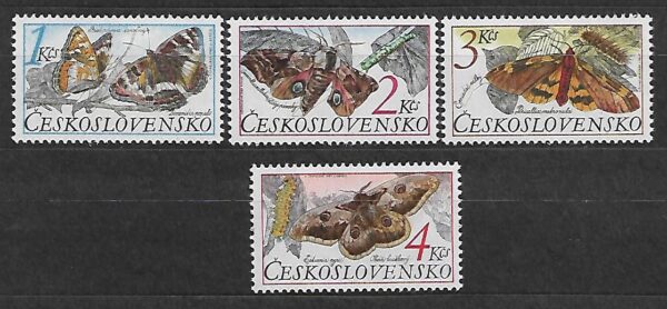 MOTYLE CZECHOSŁOWACJA MI.2902-2905**