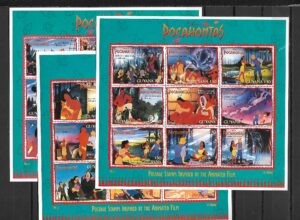 POCAHONTAS GUJANA MI.5263-5289**KOMPLET ARKUSZY
