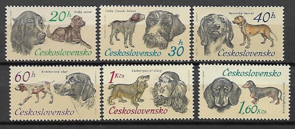 PSY  MYŚLIWSKIE CZECHOSŁOWACJA MI.2154-2159**