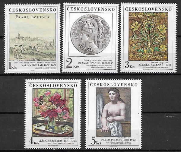 MALARSTWO CZECHOSŁOWACJA MI.2641-2645**