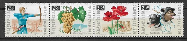 DZIEŃ ZNACZKA WĘGRY MI.2271-2274**PARKI
