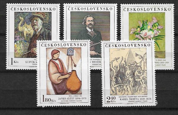 MALARSTWO CZECHOSŁOWACJA MI.2232-2236**