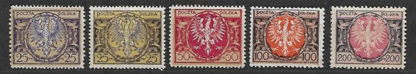 DUŻY ORZEŁ NA TARCZY BAROKOWEJ FI.135-138**