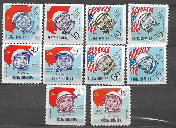 LOT NA KSIĘŻYC RUMUNIA MI.2238-2247**