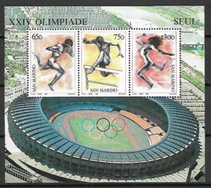 OLIMPIADA LETNIA SAN MARINO MI.BL.11**